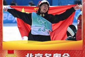 苏翊鸣夺得单板滑雪男子大跳台金牌2月15日,北京2022年冬奥会单板滑雪