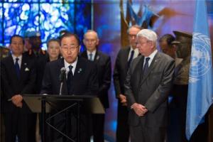 纪念联合国国际维和人员日,并向去年殉职的维和人员追授勋章