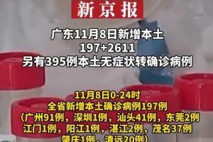 广东昨日新增本土1972611另有395例本土无症状转确诊病例