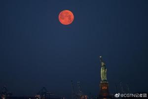 超级红月亮邂逅月全食海量美图一次看个够