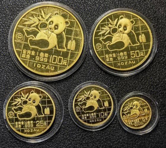 高价回收各种钱币  熊猫金币一般会有五种规格,2023年以前是1/20盎司