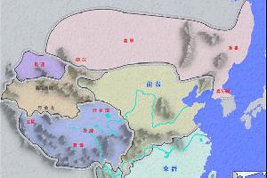 西晋疆域图九,晋朝(265年—420年)曹魏曾经封孙权为吴王,孙权称帝后便