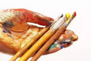 色彩课拿上颜料,画笔的 后果 就是 长冻疮 # 你眼中的高逼格画室